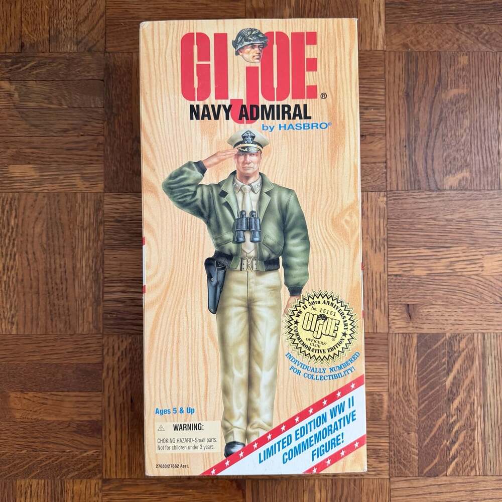Hasbro G.I. Joe Navy Admiral 12 Inch Action Figure WWII Commemorative Collect